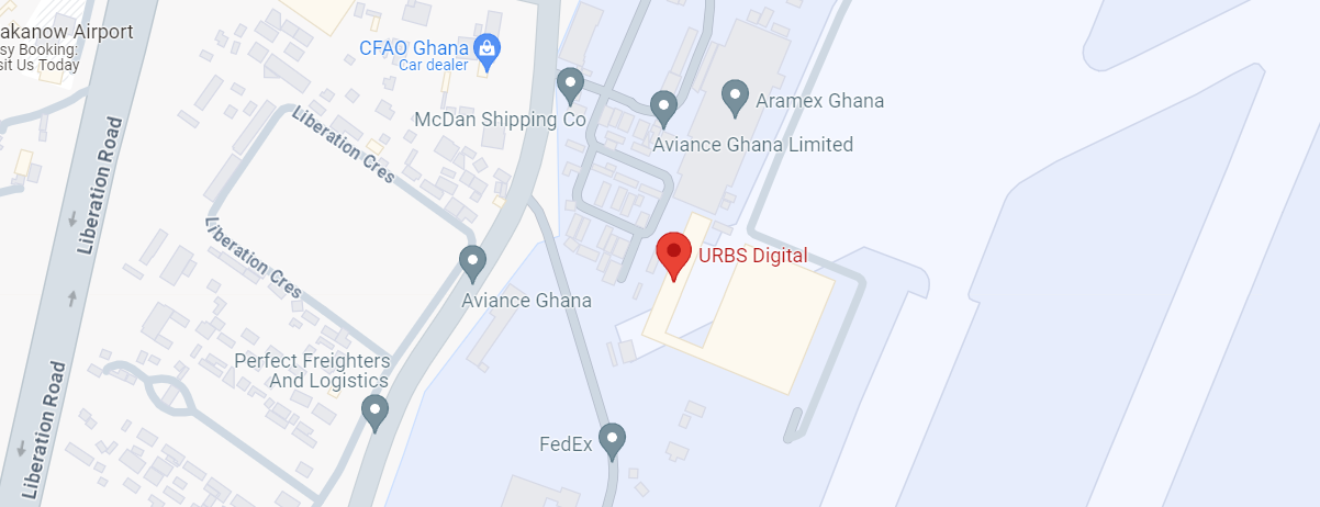 Location of BSM office in Accra on a map